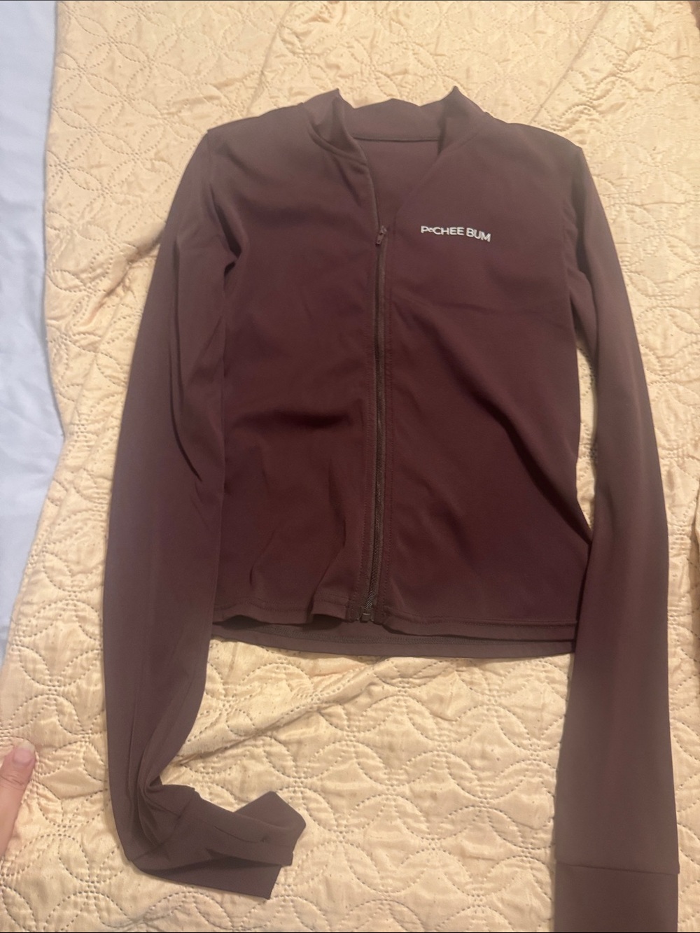 Pechee Bum Women’s Zip-Front Utility Jacket in Deep Brown